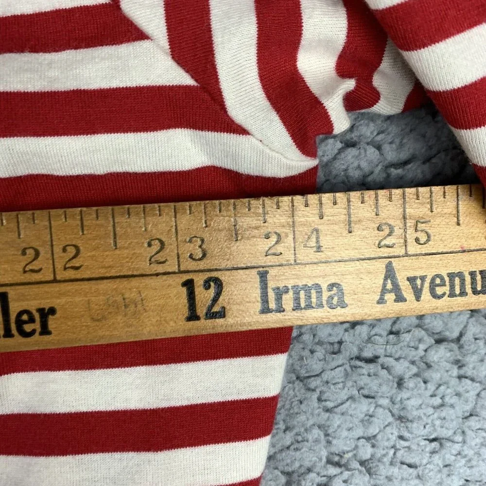 Vintage Polo Ralph Lauren Polo Shirt Mens XL100%‎ Fine Cotton Red White Striped